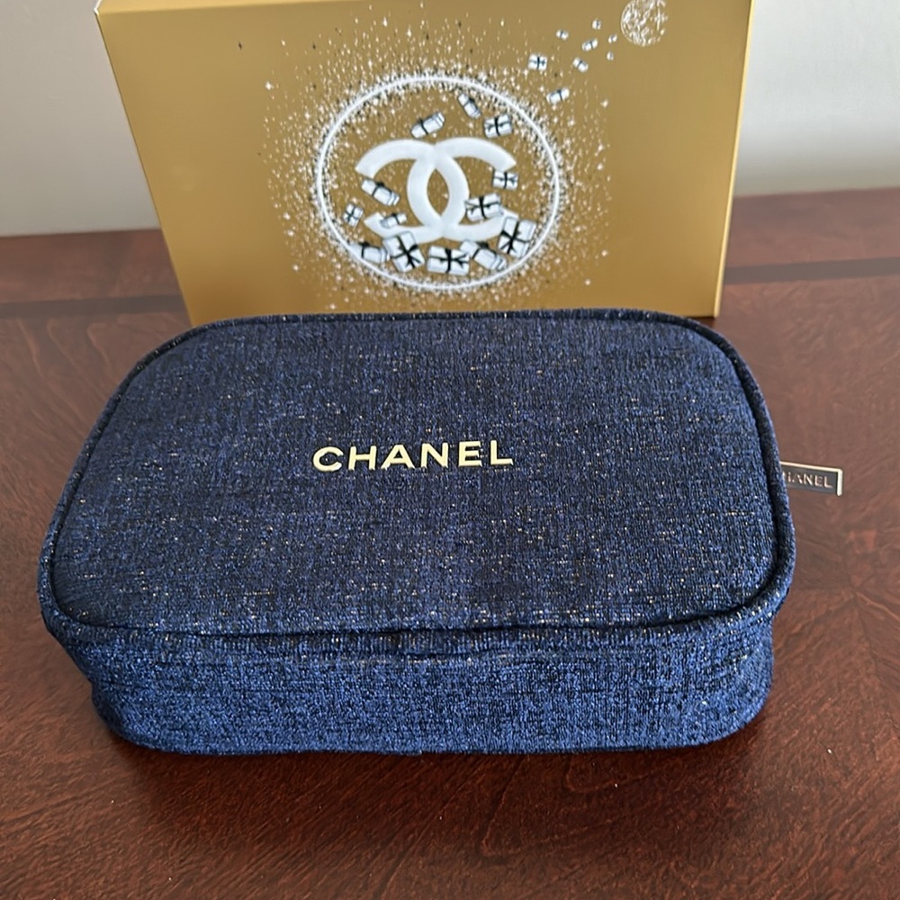 Chanel Cosmetic Bag from lip gift set. This listing is for Cosmetic bag only.